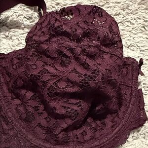 Victoria's Secret Purple Lace Bra